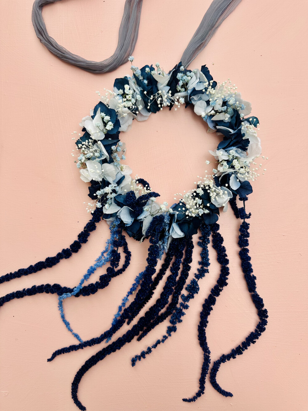 couronne de fleurs séchées fleuriste rennes