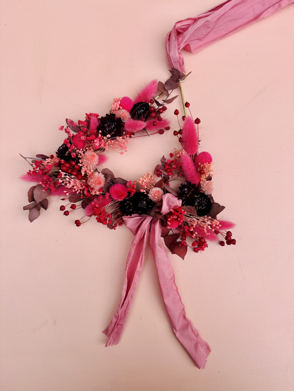 couronne de fleurs séchées fleuriste rennes st hélier centre ville