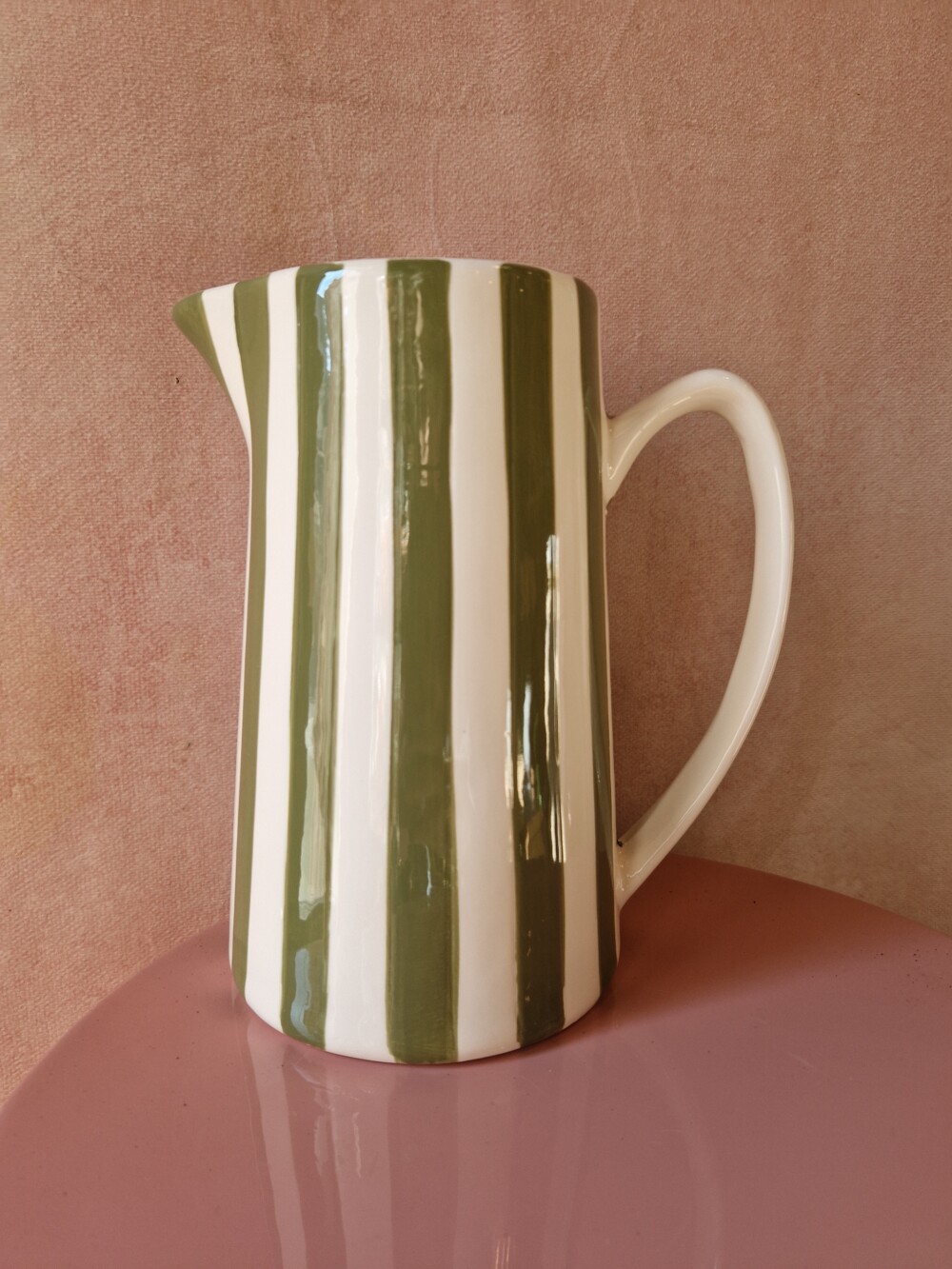 Pichet rayures kaki gf