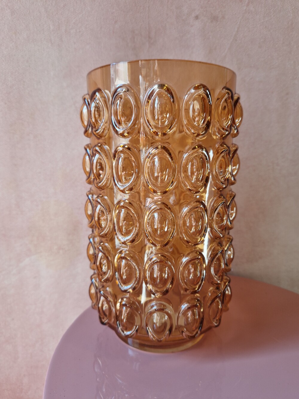 Vase bal marron pm D14 H23cm 