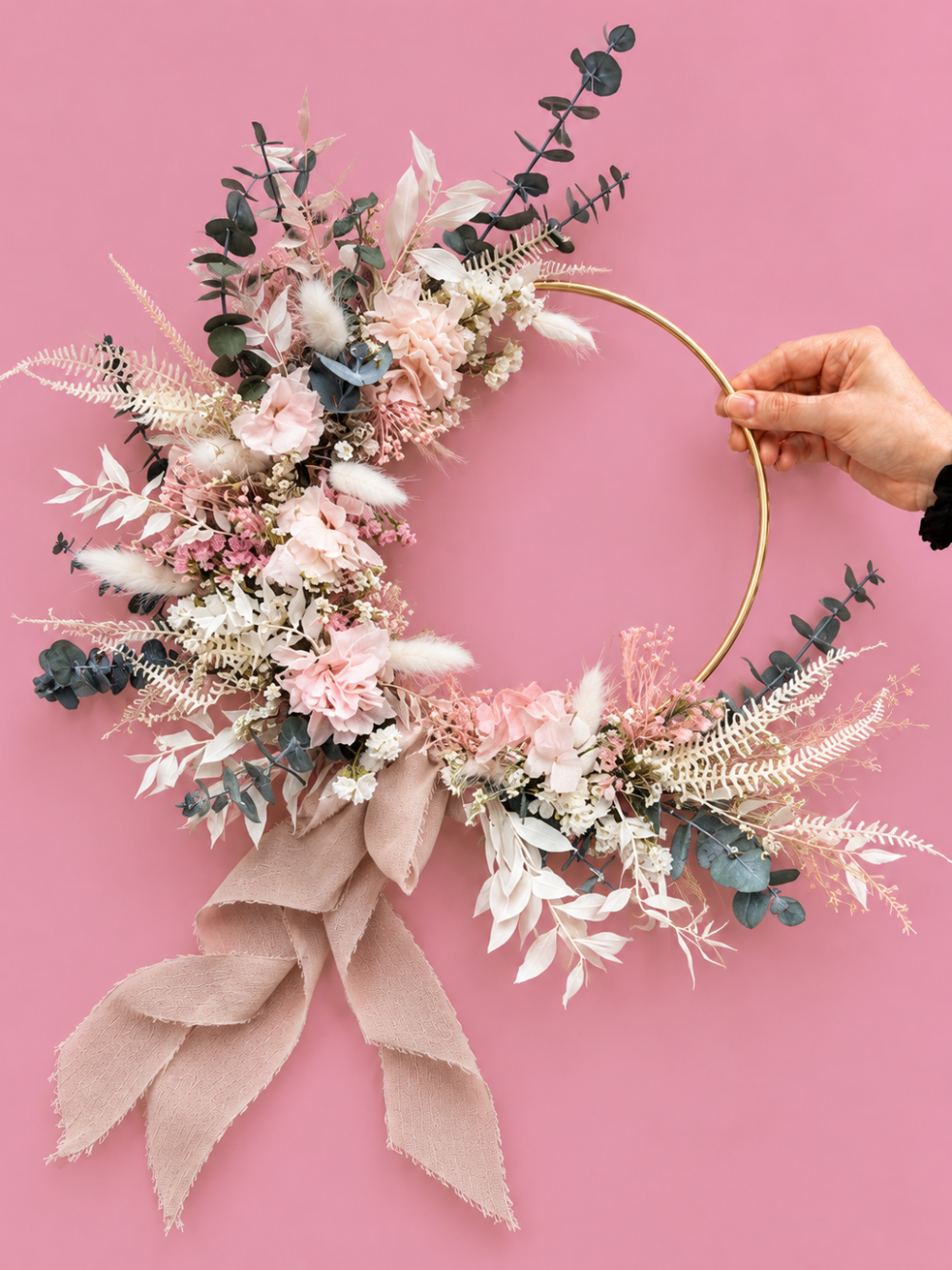 atelier couronne bouquet fleurs séchées fleuriste rennes atelier formation reconversion fleuriste decoratrice mariage 