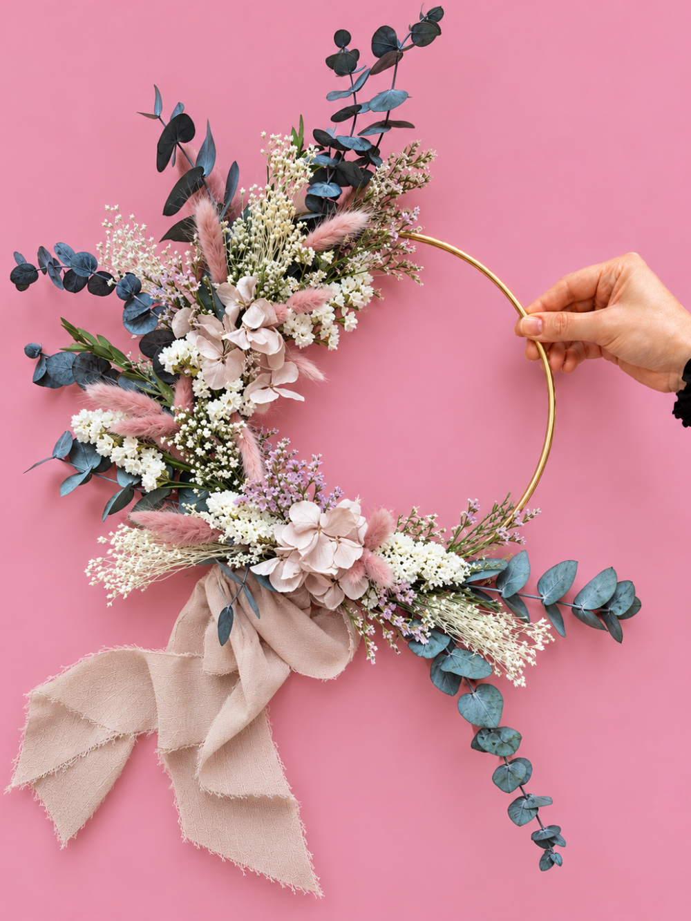 atelier couronne bouquet fleurs séchées fleuriste rennes atelier formation reconversion fleuriste decoratrice mariage bretagne luxe
