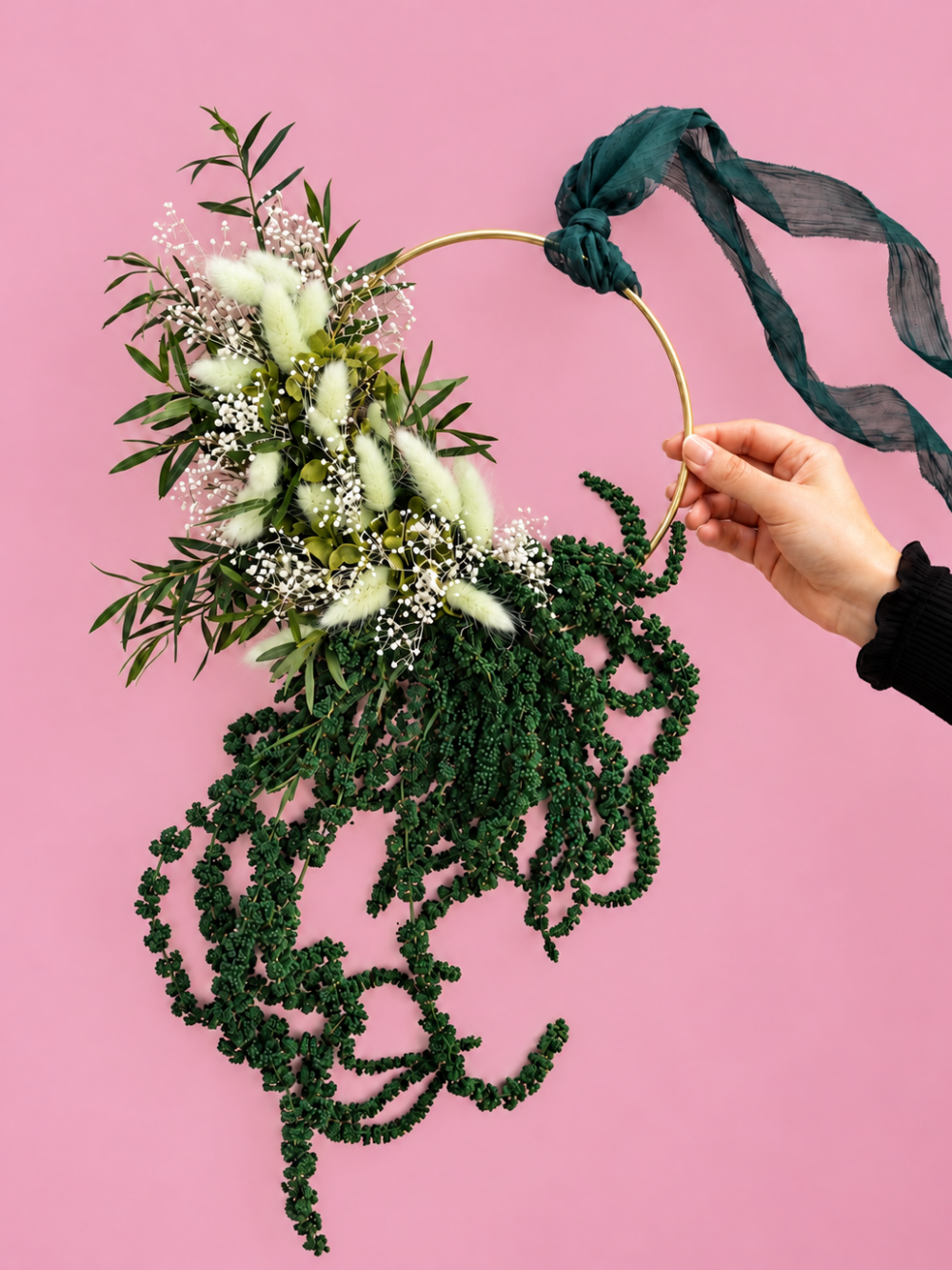 couronne fleurs séchées fleuriste rennes mariage deuil evenementiel reconversion fleuriste MARIAGE PROFESSIONNEL